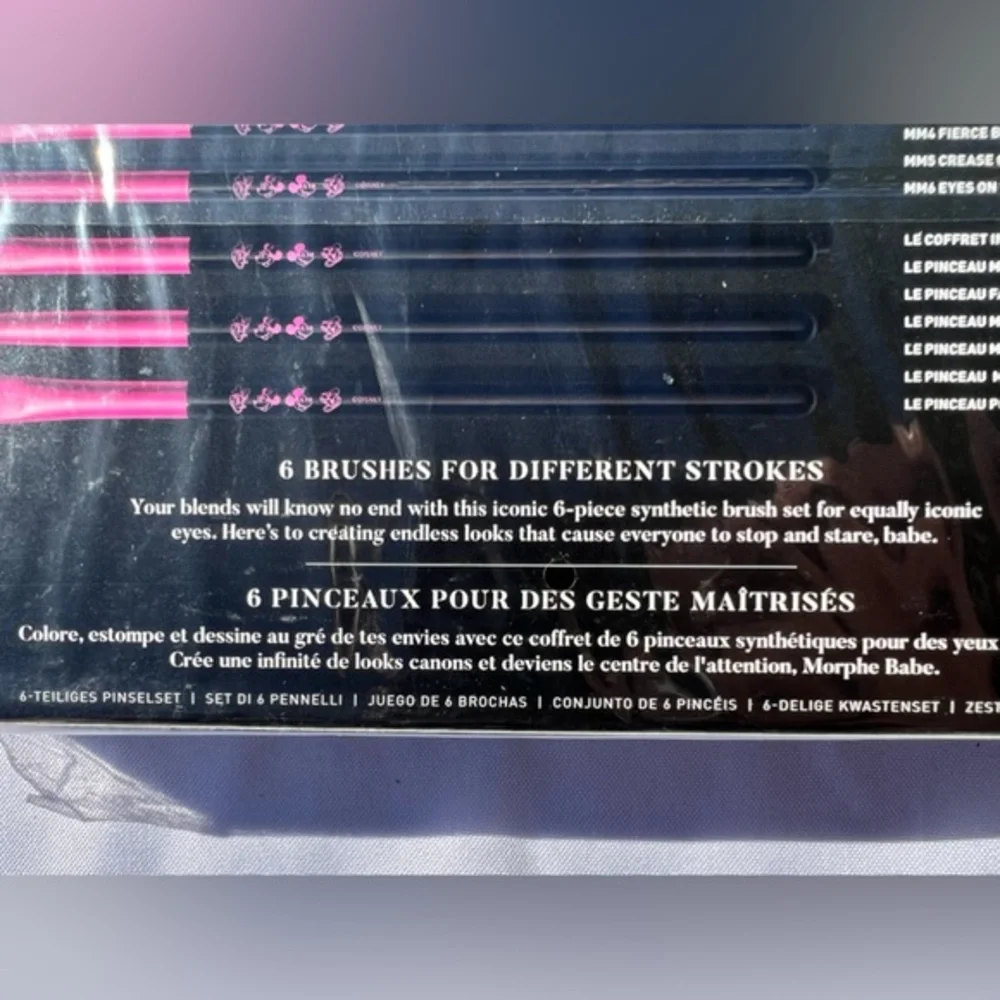 NIB SEALED Morphe Mickey & Friends truth be bold 6 piece‎ makeup brush set